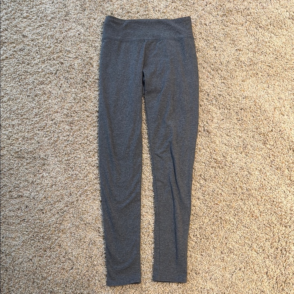 Gray High-Waisted Leggings
